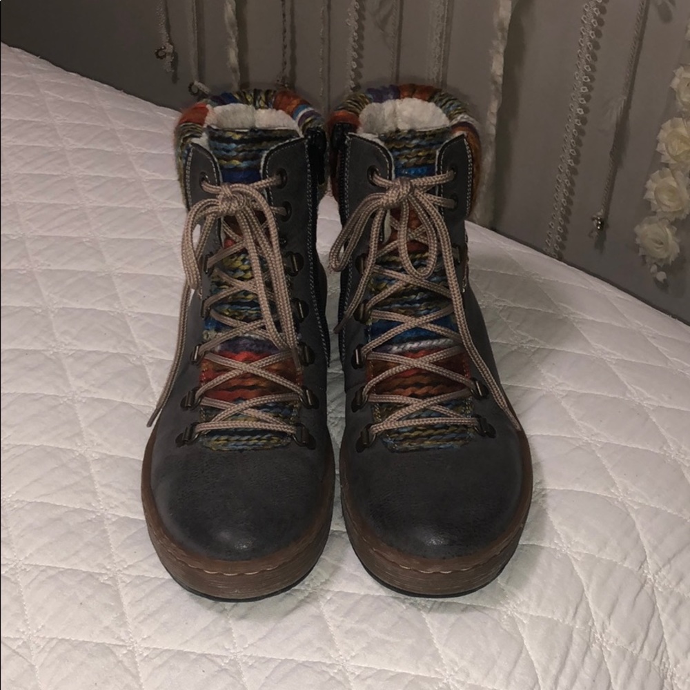 Barely worn Rieker ankle boots